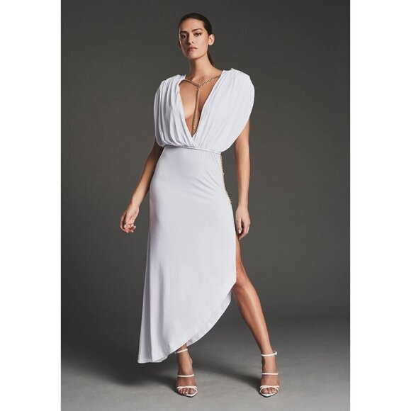 Retrofete Florence Reversible Maxi Dress in White Small New Gown Dress - Picture 11 of 16